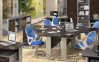 Имаго-М - Офисная мебель для персонала серого цвета серого цвета на Office-mebel.ru