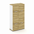 Шкаф две узкие секции, 4 ниши (4 фасада ЛДСП, 2 ниши) CN.STU-422 A на Office-mebel.ru 1