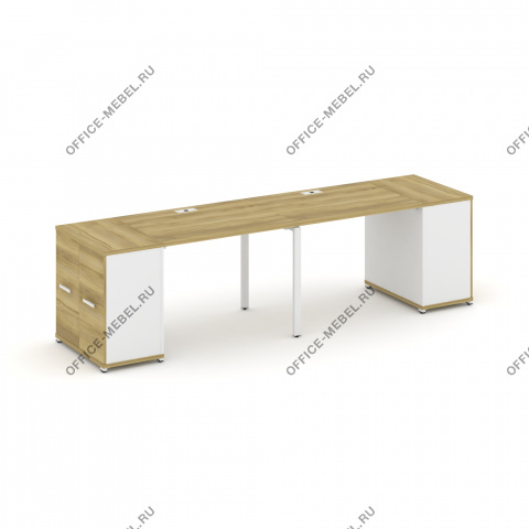 Рабочая станция с опорными распашными шкафами CN.ORS-217 A/B/W на Office-mebel.ru