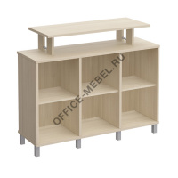 Стеллаж низкий с надстройкой В 801-411 на Office-mebel.ru