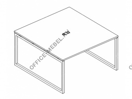 Стол для переговоров на металлокаркасе QUATTRO А4 Б4 135 БП на Office-mebel.ru