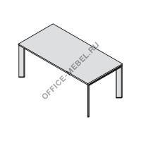 Стол письменный опоры хром Fe180CH/V на Office-mebel.ru