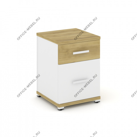 Тумба опорная/приставная 1 ящик + 1 распашной фасад. CN.TUO-004 на Office-mebel.ru