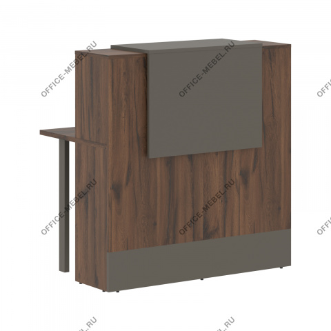 Стойка ресепшен прямая EDR 116, Дуб Денвер темный на Office-mebel.ru