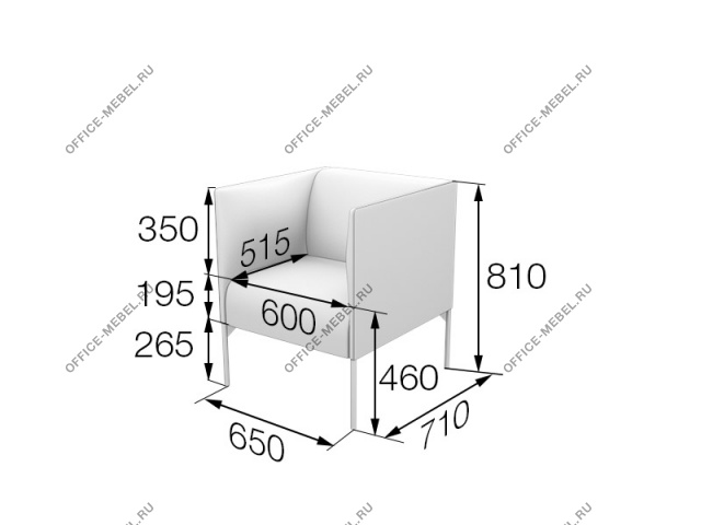 Мягкая мебель для офиса Кресло Brd1-2 на Office-mebel.ru