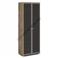 Шкаф со стеклом в алюминиевом профиле V-611 на Office-mebel.ru