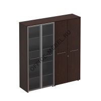 Шкаф комбинированный (стекло-одежда) МЕ 357 на Office-mebel.ru