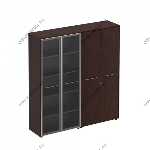 Шкаф комбинированный (стекло-одежда) МЕ 357 на Office-mebel.ru