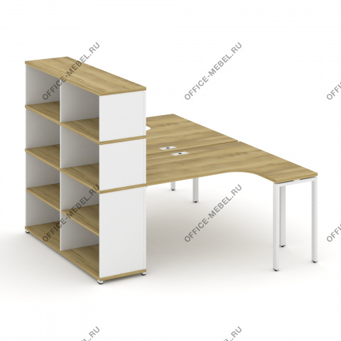 Рабочая станция с опорным стеллажом с надставкой высокой CN.DSA-207 на Office-mebel.ru