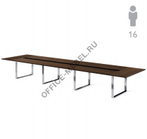 EXE Стол д/перегов L536 хром 101 912 WAL 07 BL на Office-mebel.ru