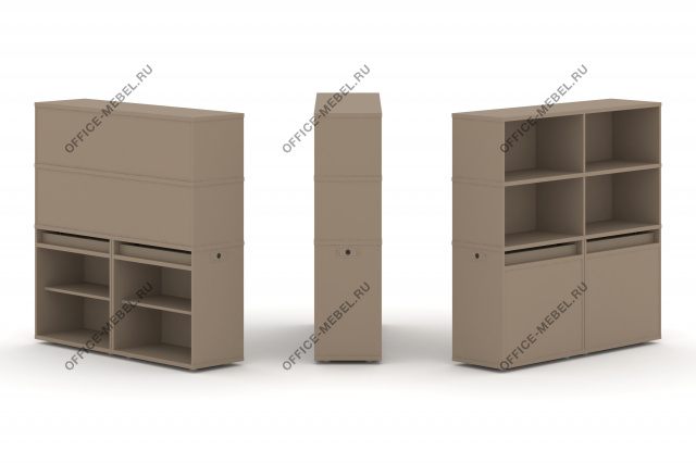 Набор №2. Тумба двойная с надставкой высокой ES.NB.2V-2 на Office-mebel.ru