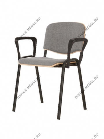 Стул ISO wood plus arm black на Office-mebel.ru