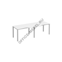 Рабочая станция столы (2х120) эргономичные на каркасе К1135-2 на Office-mebel.ru