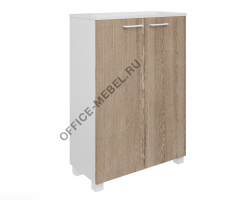 Шкаф книжный средний закрытый Alba AL-2.1+4.1 на Office-mebel.ru