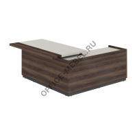 Стол для руководителя с комбинированной столешницей Л/П RF.104L.PGDA.DA на Office-mebel.ru