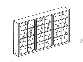 Книжный шкаф PVFALT-M1 на Office-mebel.ru