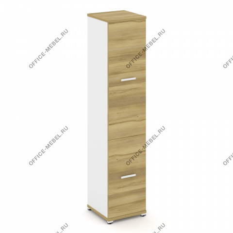Шкаф одна узкая секция, 5 ниш ( 2 фасада ЛДСП  на 2  и 3  ниши)  CN.STU-512 A на Office-mebel.ru