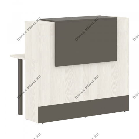 Стойка ресепшен прямая EDR 136, Ясень Траун на Office-mebel.ru