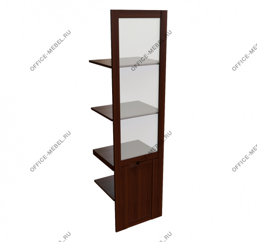 Наполнение одностворчатого шкафа для бумаг со стеклом 22553 на Office-mebel.ru