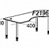 Стол рабочий интерактивный (правый, боковой брифинг, телескопические опоры) Periscope F2196 на Office-mebel.ru 1