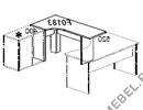 Приставка-стол с фигурной столешницей (левый) Karstula F0184 на Office-mebel.ru