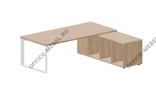 Стол на опорной сервисной тумбе Л/П FT220TSD на Office-mebel.ru