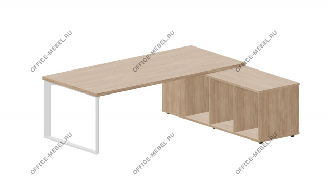 Стол на опорной сервисной тумбе Л/П FT220TSD на Office-mebel.ru