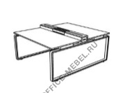 Стол с возможностью электрификации P126 на Office-mebel.ru