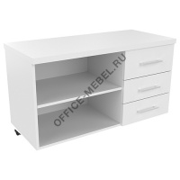 Тумба стационарная для оргтехники 19202 3 ящика (верхний замок) на Office-mebel.ru