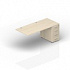 Стол с приставной тумбой 4 ящика (2 громмета, приставной элемент)  на Office-mebel.ru 1