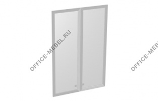 Дверь стекло матовое белое в профиле МДФ S-023 на Office-mebel.ru