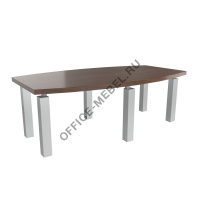 Стол для переговоров 240 BLACKWOOD 12704 (с серыми опорами) на Office-mebel.ru