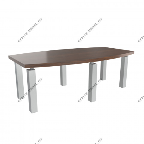 Стол для переговоров 240 BLACKWOOD 12704 (с серыми опорами) на Office-mebel.ru