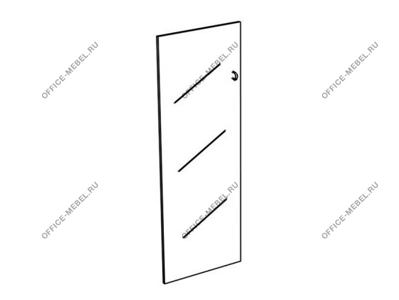 Дверь стеклянная средняя прозрачная (1шт) К 623 на Office-mebel.ru