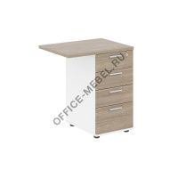 Тумба приставная с 4 ящ. с замком MX.403 на Office-mebel.ru