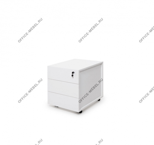 Тумба подкатная 103 101 white на Office-mebel.ru