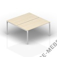 Составной стол на 2 рабочих места (меламиновые аутлеты) ST2TM148 на Office-mebel.ru