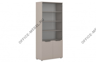 Шкаф универсальный со стеклом MP401.U727 на Office-mebel.ru