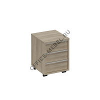 Тумба выкатная 3-х ящичная с ручкой-профилем А1 210 БП на Office-mebel.ru