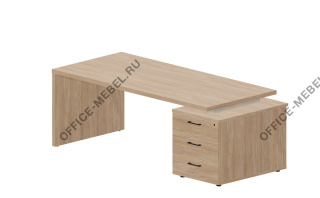 Стол на опорной тумбе 3 ящика (правый) NR200T3 на Office-mebel.ru
