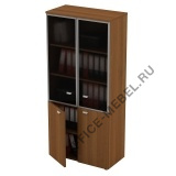 Шкаф для документов со стеклянными дверьми в рамке 783 на Office-mebel.ru
