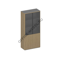 Шкаф для документов высокий комбинированный ИН 343 ГР  на Office-mebel.ru