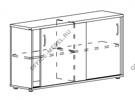 Шкаф-купе низкий (для 2-х столов 70) А4 303 на Office-mebel.ru