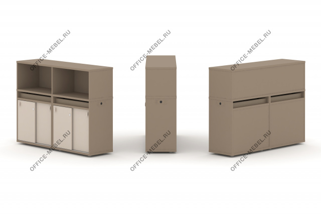 Набор №5. Тумба двойная с надставкой низкой ES.NB.2N-5 на Office-mebel.ru