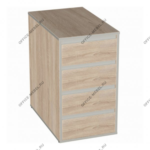 Тумба приставная (с полками, без замка) V - 3.4 на Office-mebel.ru