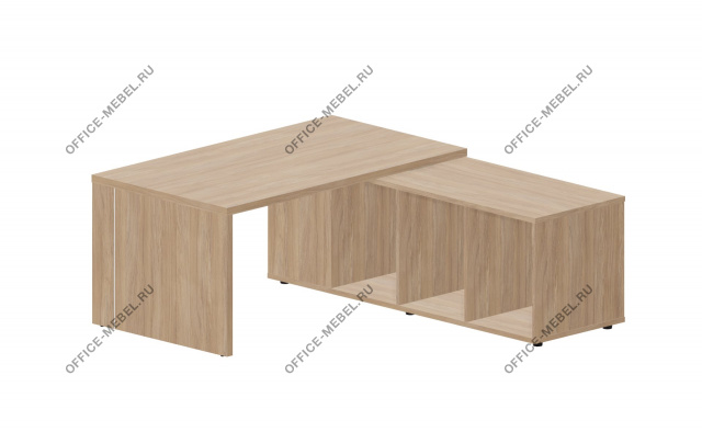 Стол на опорной сервисной тумбе (правый/левый) NR160TS на Office-mebel.ru