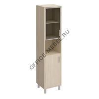 Шкаф л\п стекло в раме + ДСП без замка + ниша В 431-819 на Office-mebel.ru