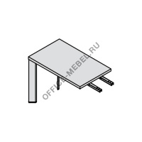 Брифинг-приставка опоры хром Fee100CH/V на Office-mebel.ru