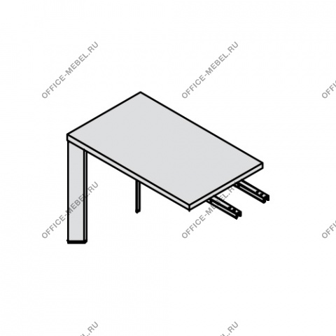 Брифинг-приставка опоры хром Fee100CH/V на Office-mebel.ru