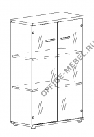 Шкаф средний со стеклом А4 9366 на Office-mebel.ru